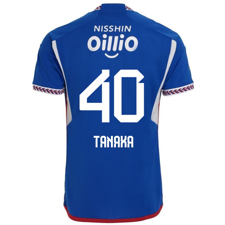 Mujer Fútbol Camiseta Hiei Tanaka #40 Azul Blanco Rojo 1ª Equipación 2024/25 Argentina