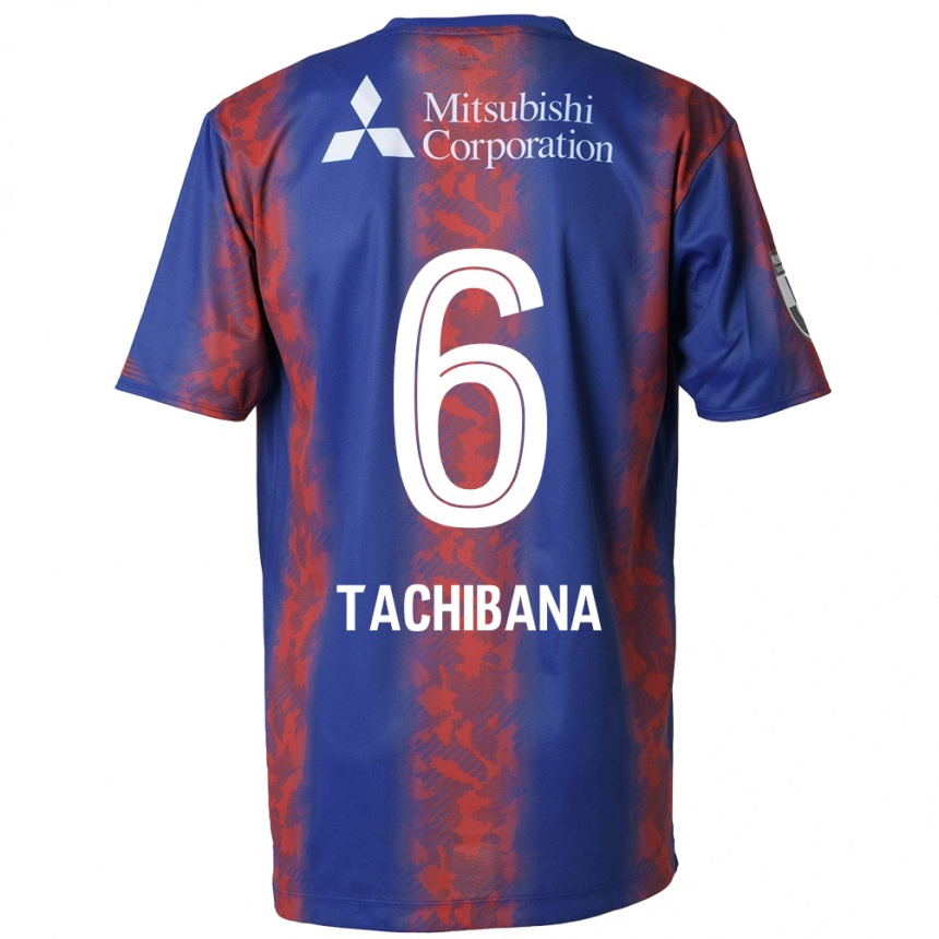 Mujer Fútbol Camiseta Keigo Tachibana #6 Azul Rojo 1ª Equipación 2024/25 Argentina