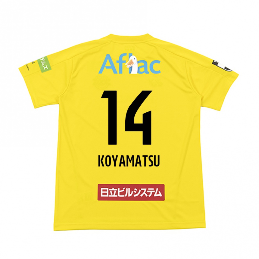 Mujer Fútbol Camiseta Tomoya Koyamatsu #14 Amarillo Negro 1ª Equipación 2024/25 Argentina