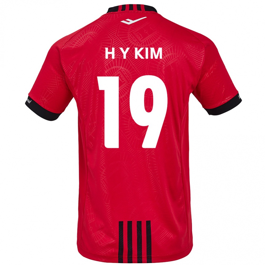 Mujer Fútbol Camiseta Yong-Hyuk Kim #19 Negro Rojo 1ª Equipación 2024/25 Argentina