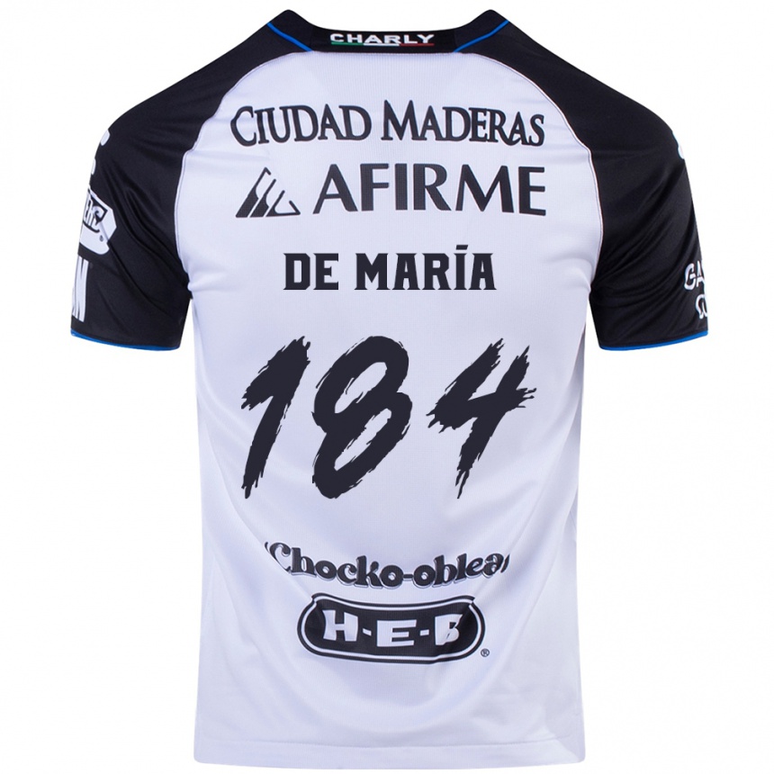 Mujer Fútbol Camiseta Antonio De María Y Campos #184 Azul Negro 1ª Equipación 2024/25 Argentina