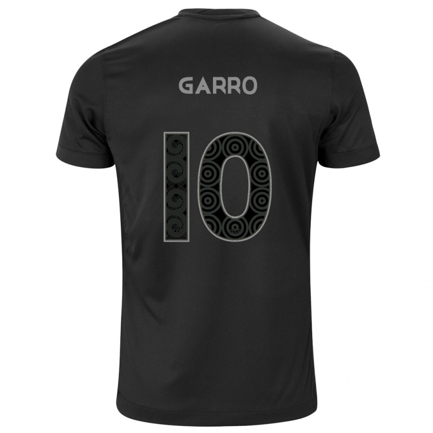 Mujer Fútbol Camiseta Rodrigo Garro #10 Negro 2ª Equipación 2024/25 Argentina