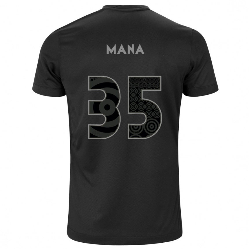 Mujer Fútbol Camiseta Léo Mana #35 Negro 2ª Equipación 2024/25 Argentina