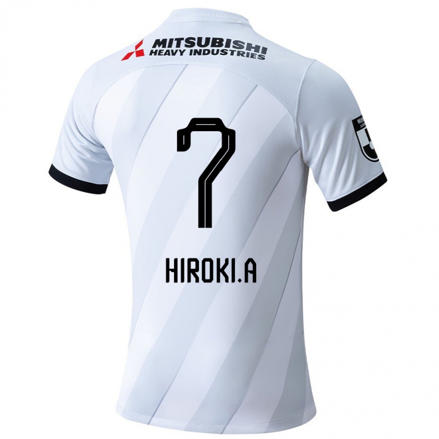 Mujer Fútbol Camiseta Hiroki Abe #7 Gris Blanco 2ª Equipación 2024/25 Argentina