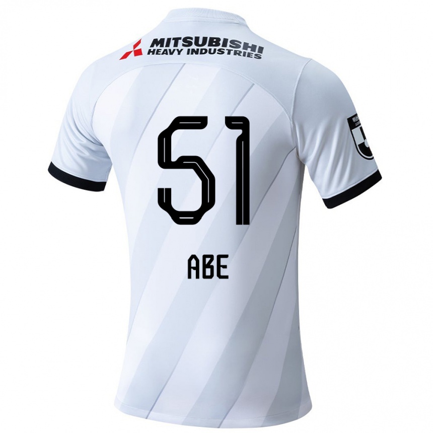 Mujer Fútbol Camiseta Shintaro Abe #51 Gris Blanco 2ª Equipación 2024/25 Argentina