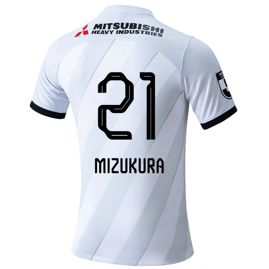 Mujer Fútbol Camiseta Kei Mizukura #21 Gris Blanco 2ª Equipación 2024/25 Argentina