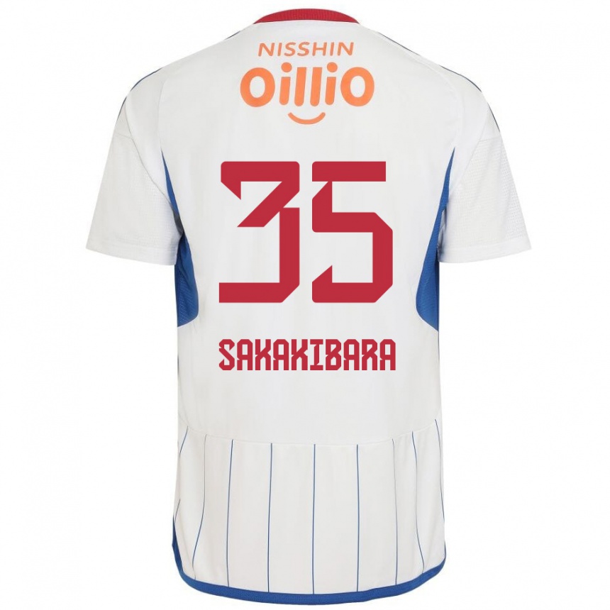 Mujer Fútbol Camiseta Keigo Sakakibara #35 Blanco Azul Rojo 2ª Equipación 2024/25 Argentina