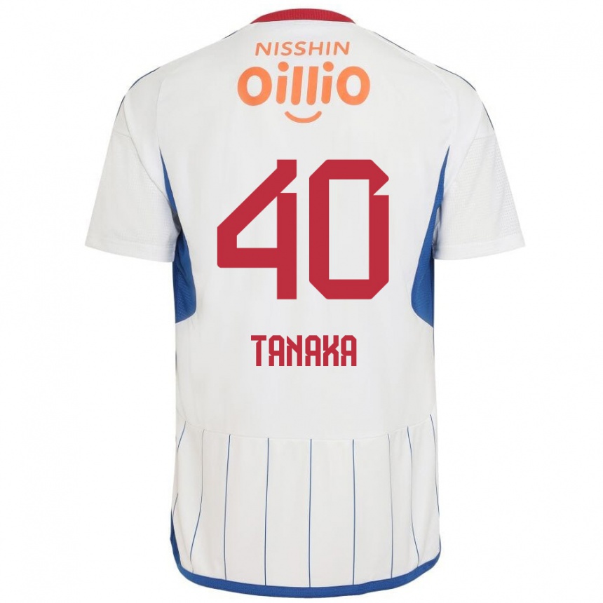 Mujer Fútbol Camiseta Hiei Tanaka #40 Blanco Azul Rojo 2ª Equipación 2024/25 Argentina