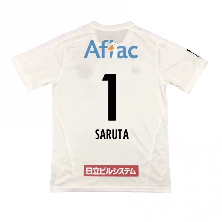 Mujer Fútbol Camiseta Haruki Saruta #1 Blanco Negro 2ª Equipación 2024/25 Argentina