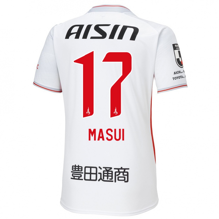 Mujer Fútbol Camiseta Ken Masui #17 Blanco Amarillo Rojo 2ª Equipación 2024/25 Argentina