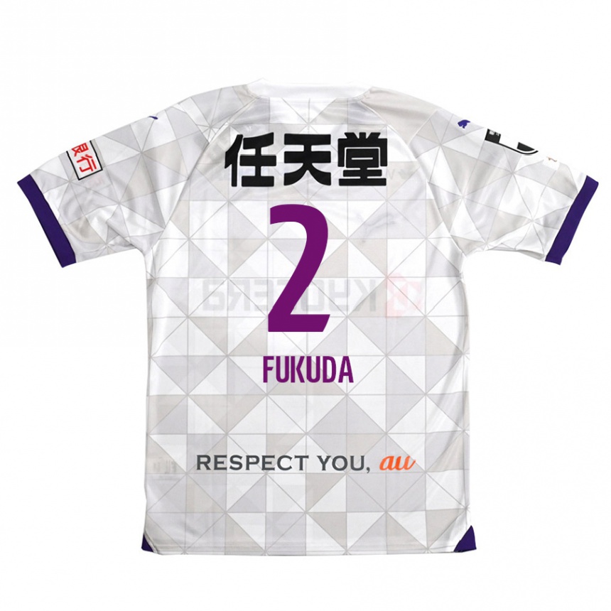 Mujer Fútbol Camiseta Shinnosuke Fukuda #2 Blanco Morado 2ª Equipación 2024/25 Argentina