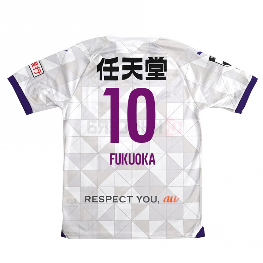 Mujer Fútbol Camiseta Shimpei Fukuoka #10 Blanco Morado 2ª Equipación 2024/25 Argentina