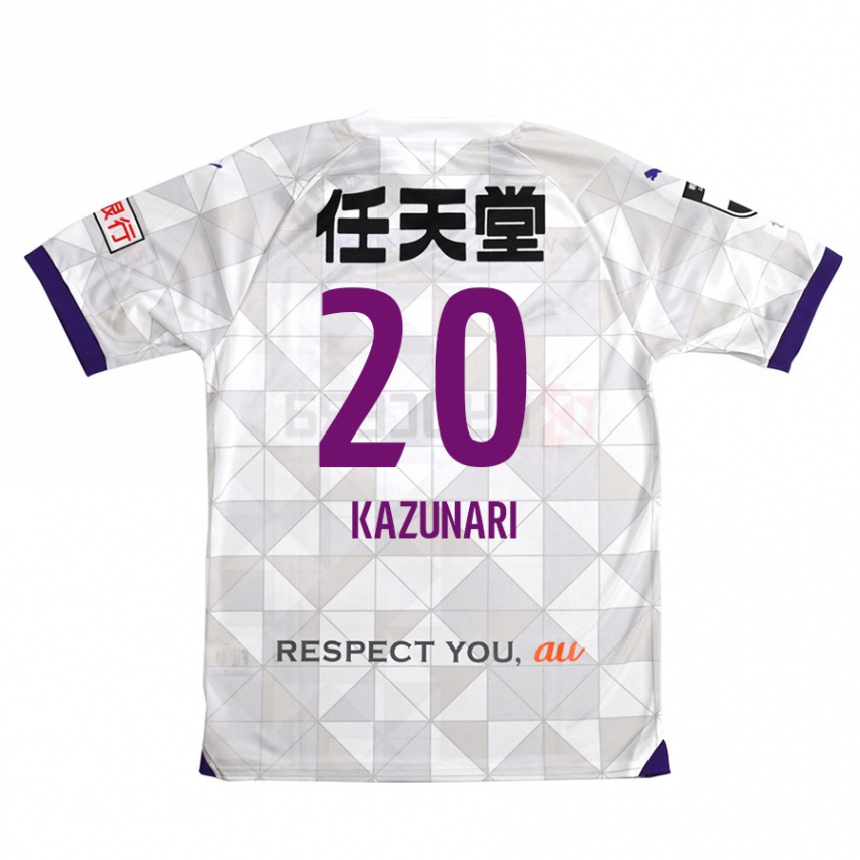 Mujer Fútbol Camiseta Kazunari Kita #20 Blanco Morado 2ª Equipación 2024/25 Argentina