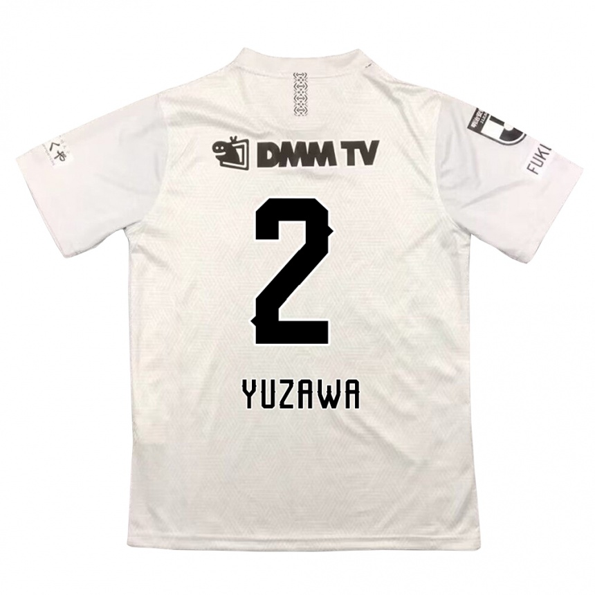 Mujer Fútbol Camiseta Masato Yuzawa #2 Gris Negro 2ª Equipación 2024/25 Argentina