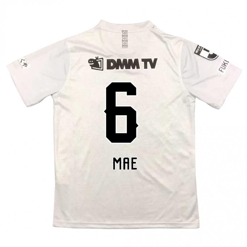 Mujer Fútbol Camiseta Hiroyuki Mae #6 Gris Negro 2ª Equipación 2024/25 Argentina