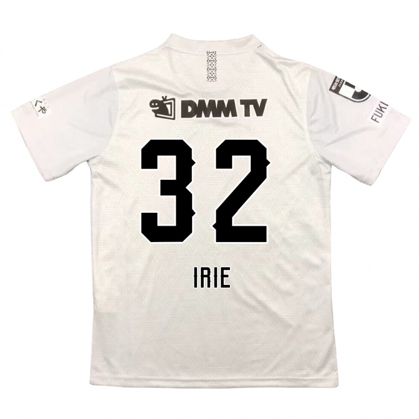 Mujer Fútbol Camiseta Yujin Irie #32 Gris Negro 2ª Equipación 2024/25 Argentina