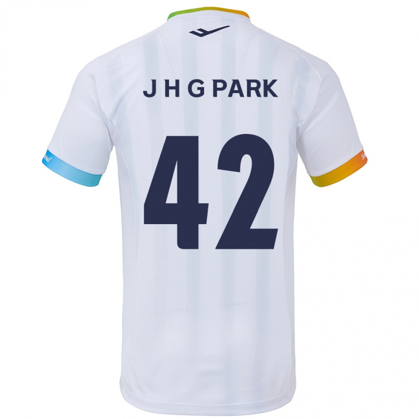 Mujer Fútbol Camiseta Jang Han-Gyeol Park #42 Blanco Azul 2ª Equipación 2024/25 Argentina