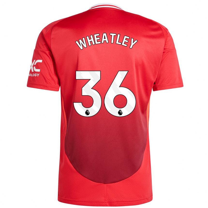 Niño Fútbol Camiseta Ethan Wheatley #36 Rojo Brillante 1ª Equipación 2024/25 Argentina