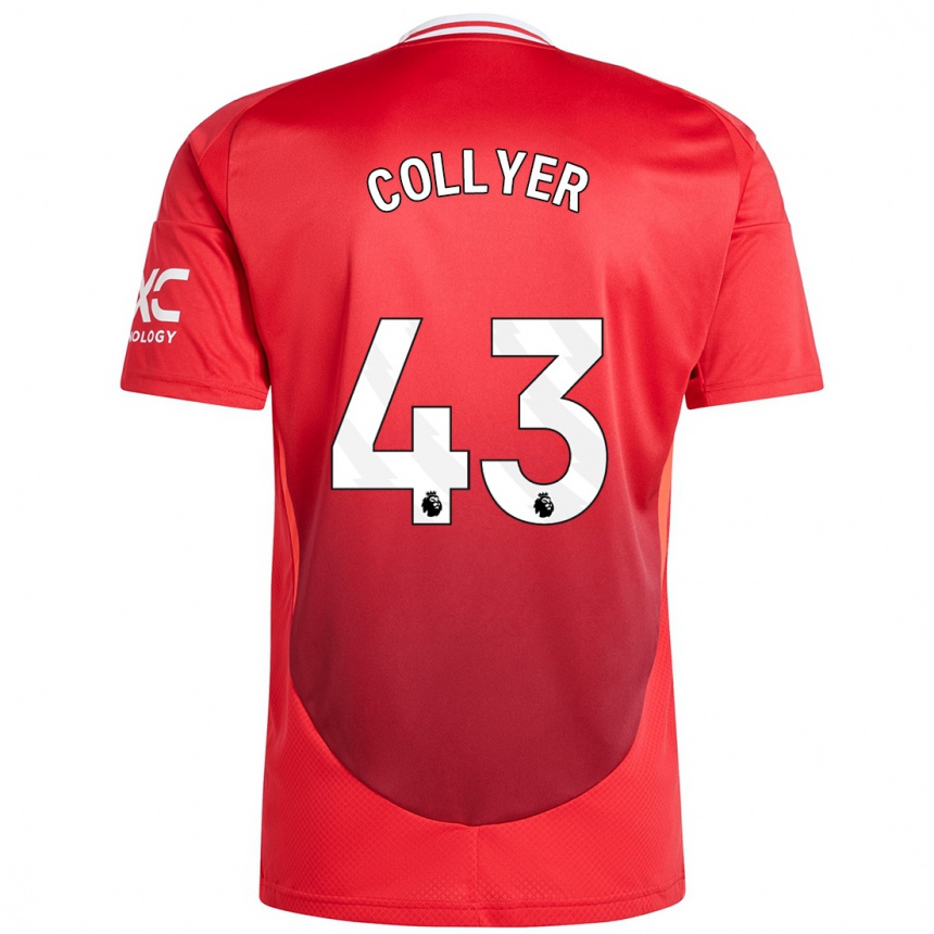 Niño Fútbol Camiseta Toby Collyer #43 Rojo Brillante 1ª Equipación 2024/25 Argentina