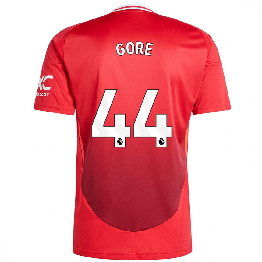 Niño Fútbol Camiseta Daniel Gore #44 Rojo Brillante 1ª Equipación 2024/25 Argentina