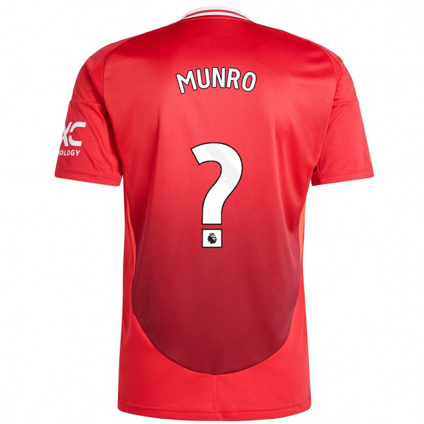 Niño Fútbol Camiseta Reece Munro #0 Rojo Brillante 1ª Equipación 2024/25 Argentina