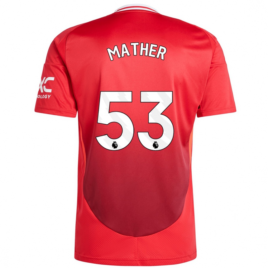 Niño Fútbol Camiseta Sam Mather #53 Rojo Brillante 1ª Equipación 2024/25 Argentina