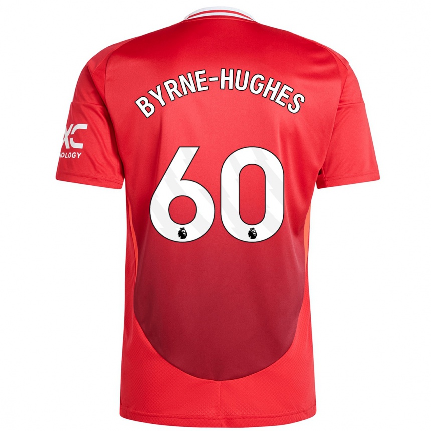 Niño Fútbol Camiseta Cameron Byrne-Hughes #60 Rojo Brillante 1ª Equipación 2024/25 Argentina