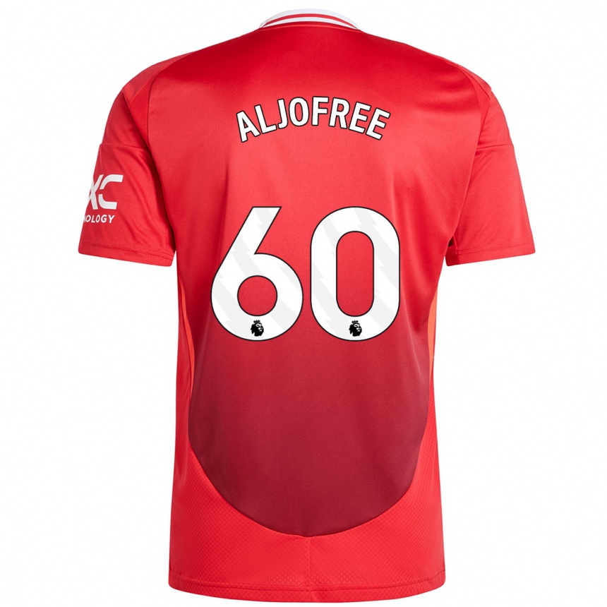 Niño Fútbol Camiseta Sonny Aljofree #60 Rojo Brillante 1ª Equipación 2024/25 Argentina