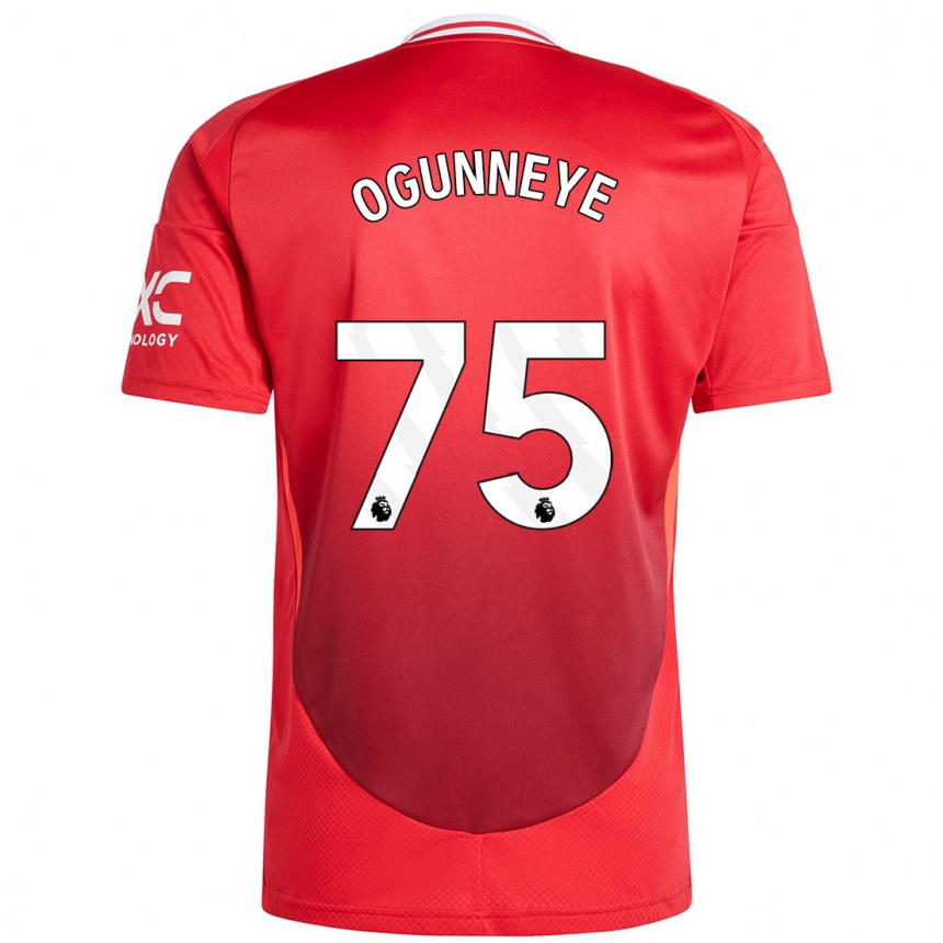 Niño Fútbol Camiseta Habeeb Ogunneye #75 Rojo Brillante 1ª Equipación 2024/25 Argentina