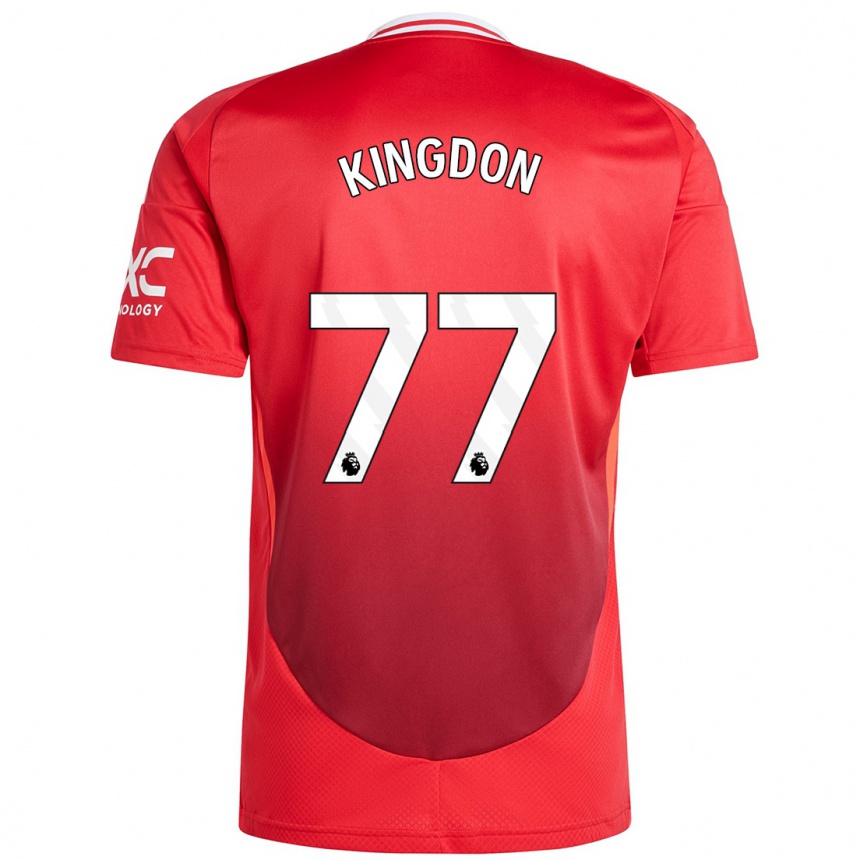 Niño Fútbol Camiseta Jack Kingdon #77 Rojo Brillante 1ª Equipación 2024/25 Argentina