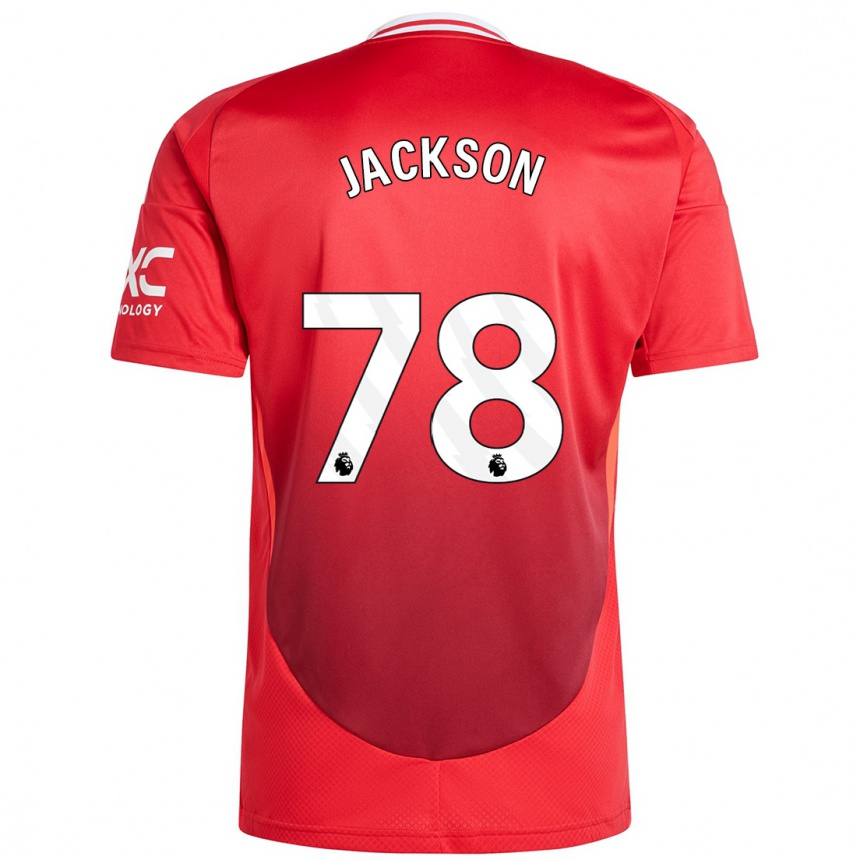 Niño Fútbol Camiseta Louis Jackson #78 Rojo Brillante 1ª Equipación 2024/25 Argentina