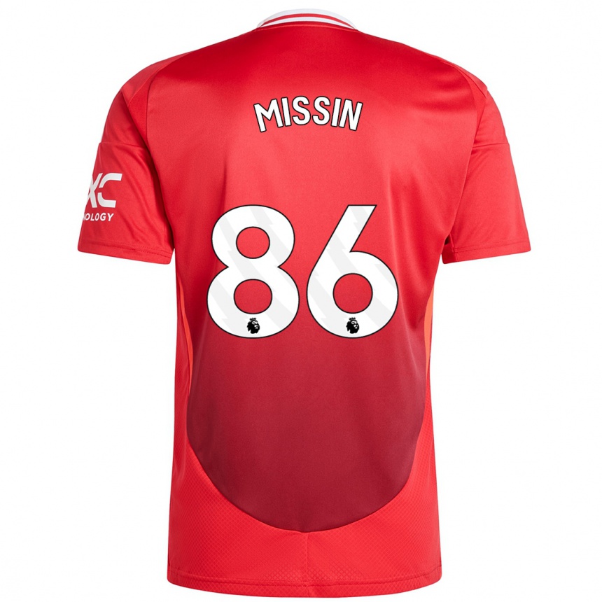 Niño Fútbol Camiseta Ashton Missin #86 Rojo Brillante 1ª Equipación 2024/25 Argentina