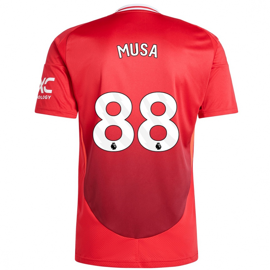 Niño Fútbol Camiseta Victor Musa #88 Rojo Brillante 1ª Equipación 2024/25 Argentina