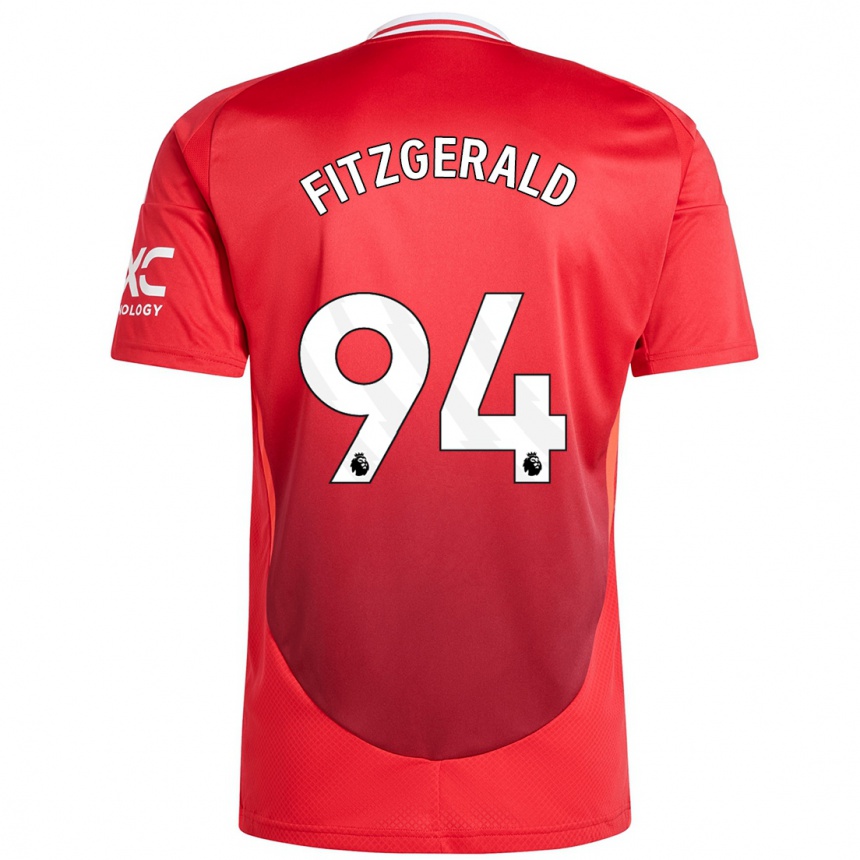 Niño Fútbol Camiseta Jayce Fitzgerald #94 Rojo Brillante 1ª Equipación 2024/25 Argentina