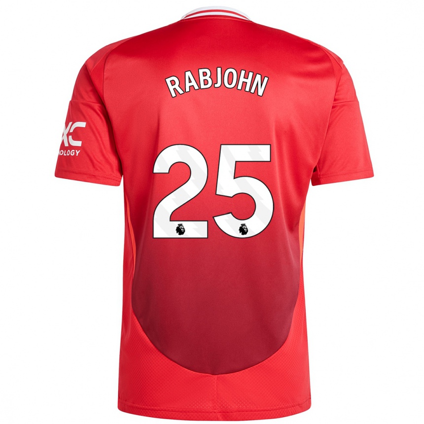 Niño Fútbol Camiseta Evie Rabjohn #25 Rojo Brillante 1ª Equipación 2024/25 Argentina