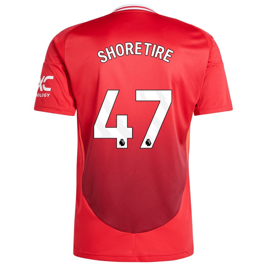 Niño Fútbol Camiseta Shola Shoretire #47 Rojo Brillante 1ª Equipación 2024/25 Argentina