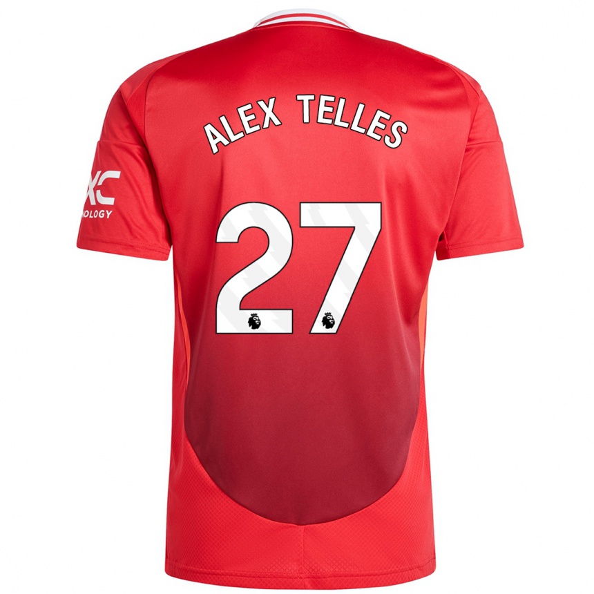 Niño Fútbol Camiseta Alex Nicolao Telles #27 Rojo Brillante 1ª Equipación 2024/25 Argentina