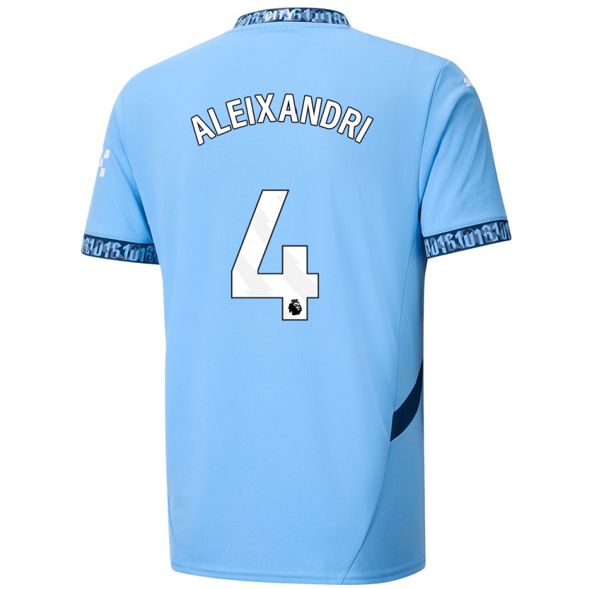 Niño Fútbol Camiseta Laia Aleixandri #4 Azul Marino 1ª Equipación 2024/25 Argentina