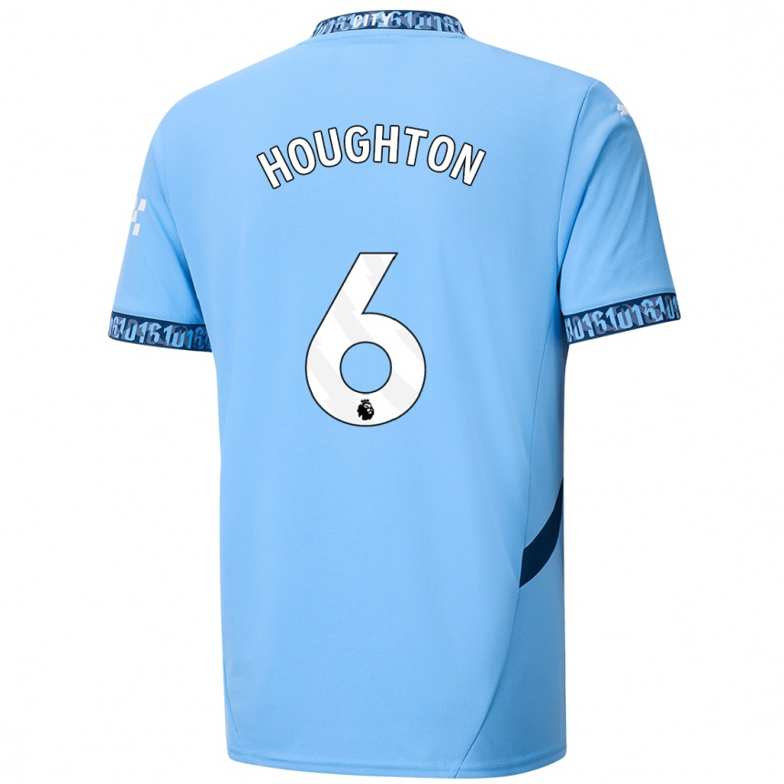 Niño Fútbol Camiseta Steph Houghton #6 Azul Marino 1ª Equipación 2024/25 Argentina