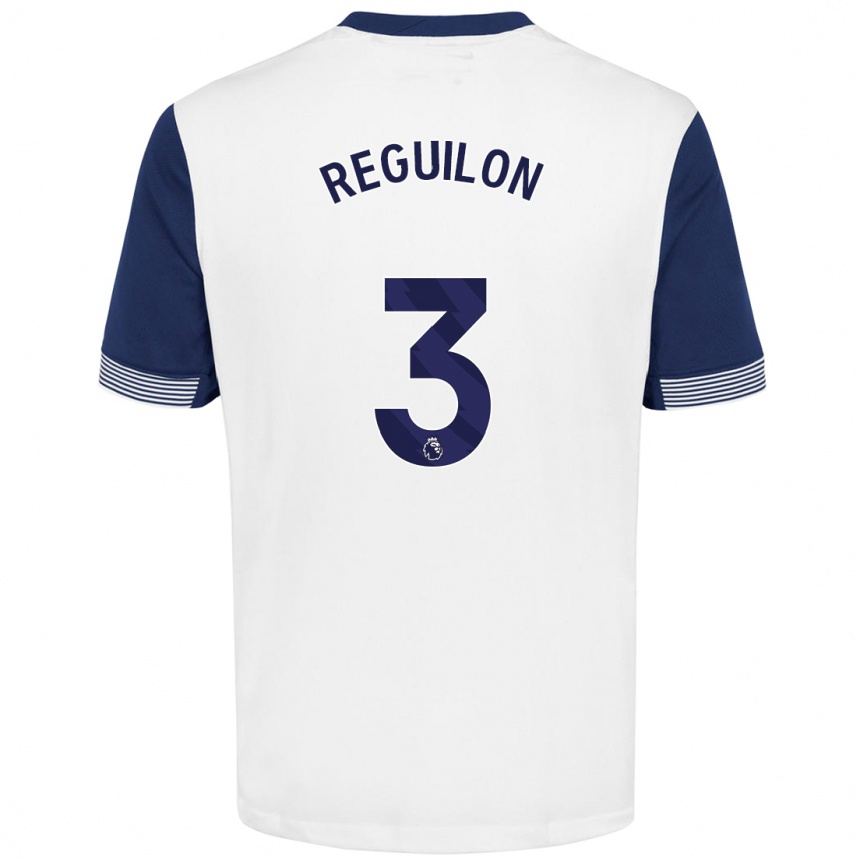 Niño Fútbol Camiseta Sergio Reguilon #3 Blanco Azul 1ª Equipación 2024/25 Argentina