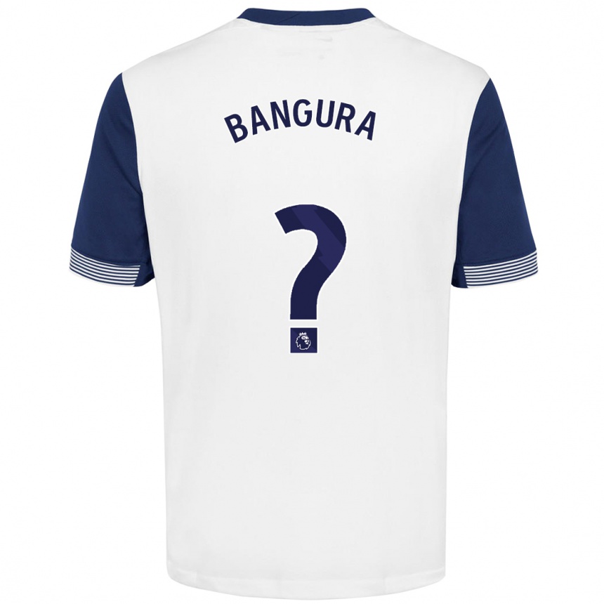 Niño Fútbol Camiseta Samal Bangura #0 Blanco Azul 1ª Equipación 2024/25 Argentina