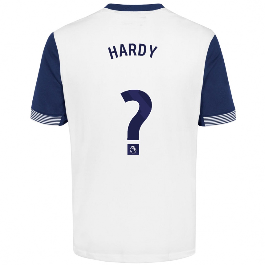 Niño Fútbol Camiseta Malachi Hardy #0 Blanco Azul 1ª Equipación 2024/25 Argentina