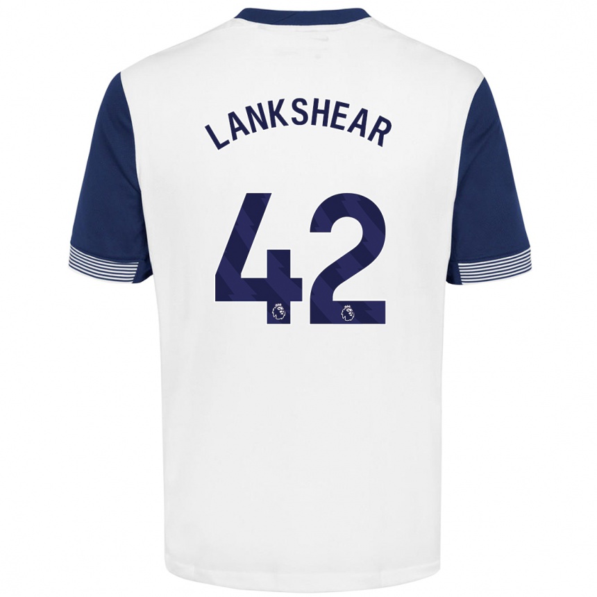 Niño Fútbol Camiseta Will Lankshear #42 Blanco Azul 1ª Equipación 2024/25 Argentina