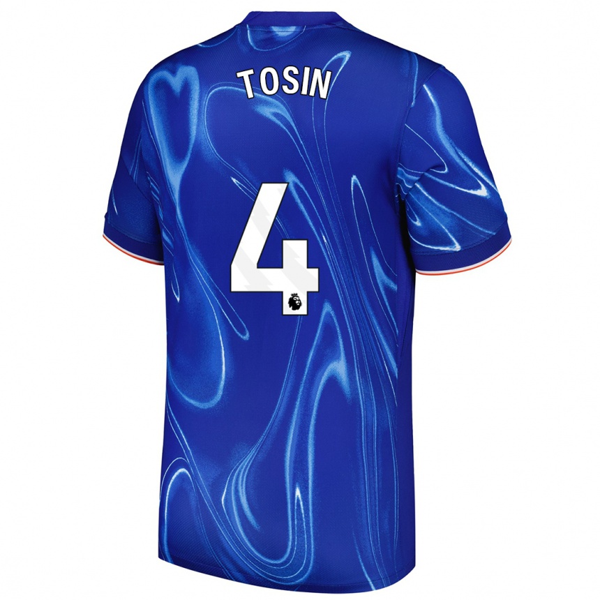 Niño Fútbol Camiseta Tosin Adarabioyo #4 Azul Blanco 1ª Equipación 2024/25 Argentina