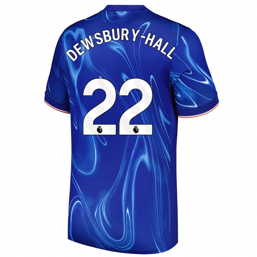 Niño Fútbol Camiseta Kiernan Dewsbury-Hall #22 Azul Blanco 1ª Equipación 2024/25 Argentina