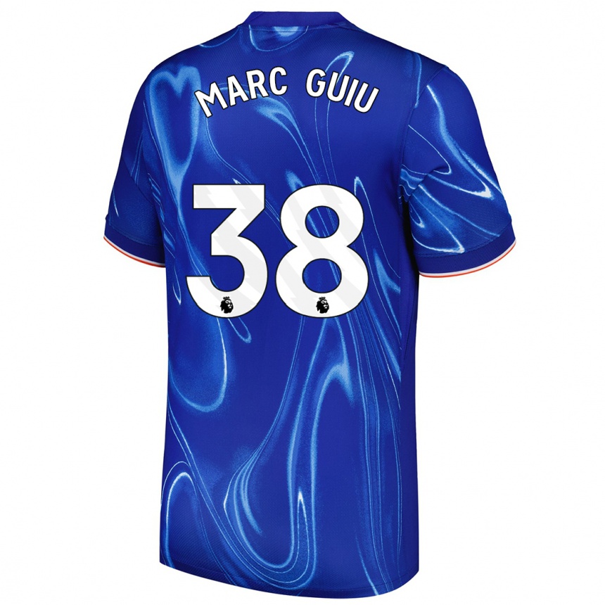 Niño Fútbol Camiseta Marc Guiu #38 Azul Blanco 1ª Equipación 2024/25 Argentina