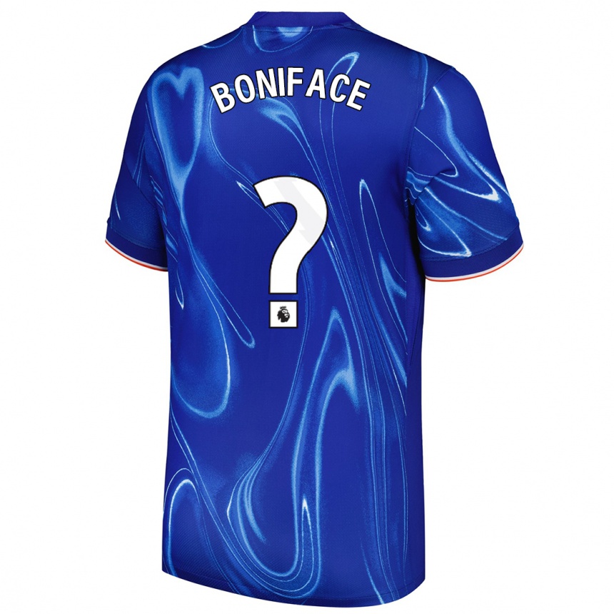 Niño Fútbol Camiseta Somto Boniface #0 Azul Blanco 1ª Equipación 2024/25 Argentina