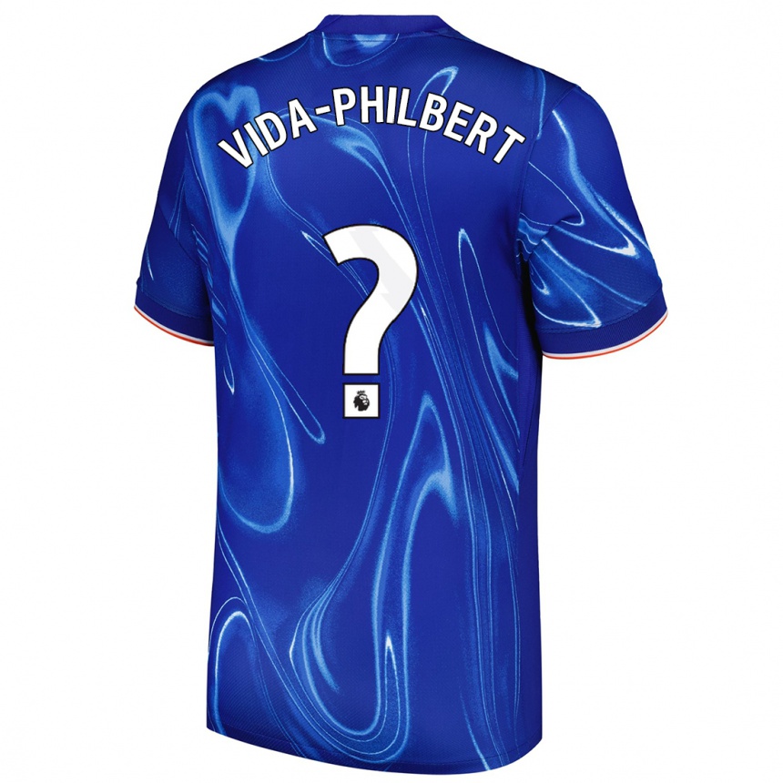 Niño Fútbol Camiseta Joel Vida-Philbert #0 Azul Blanco 1ª Equipación 2024/25 Argentina