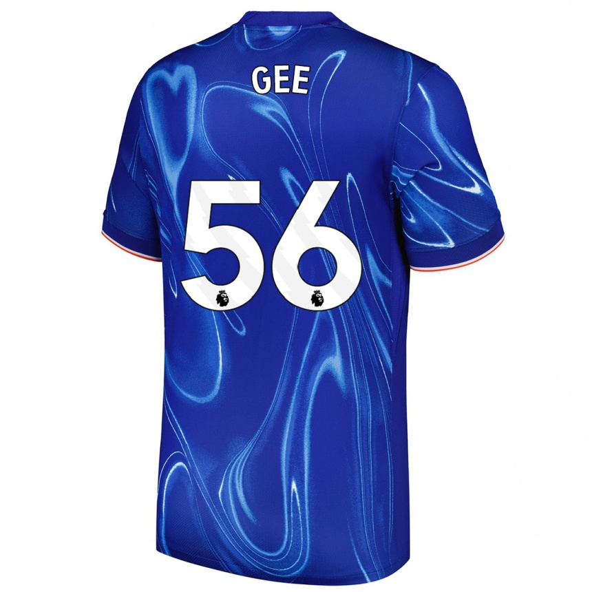 Niño Fútbol Camiseta Billy Gee #56 Azul Blanco 1ª Equipación 2024/25 Argentina