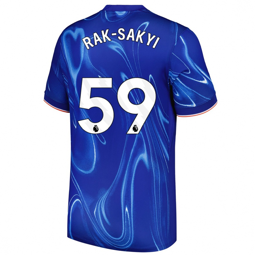 Niño Fútbol Camiseta Sam Rak-Sakyi #59 Azul Blanco 1ª Equipación 2024/25 Argentina